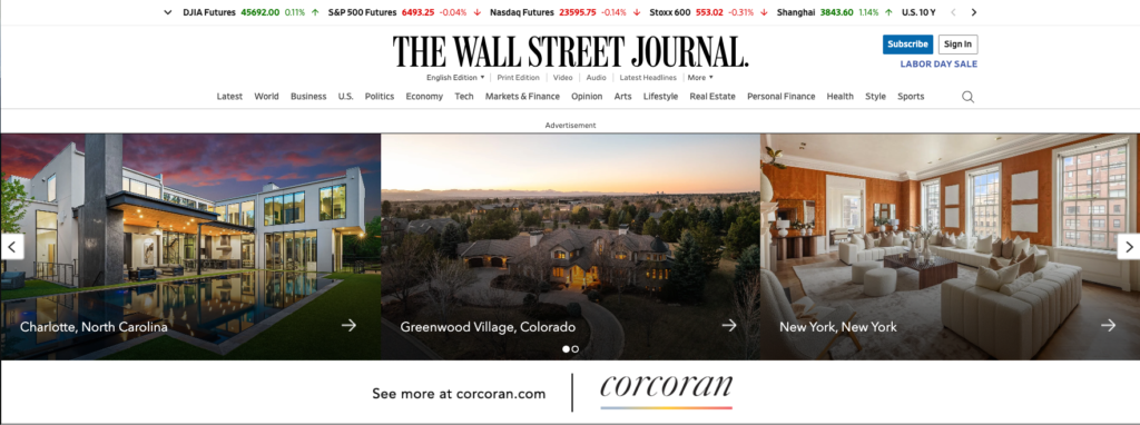 WSJ Real Estate Features Preserve at Greenwood Village Listing 4041 E Forbes Ct